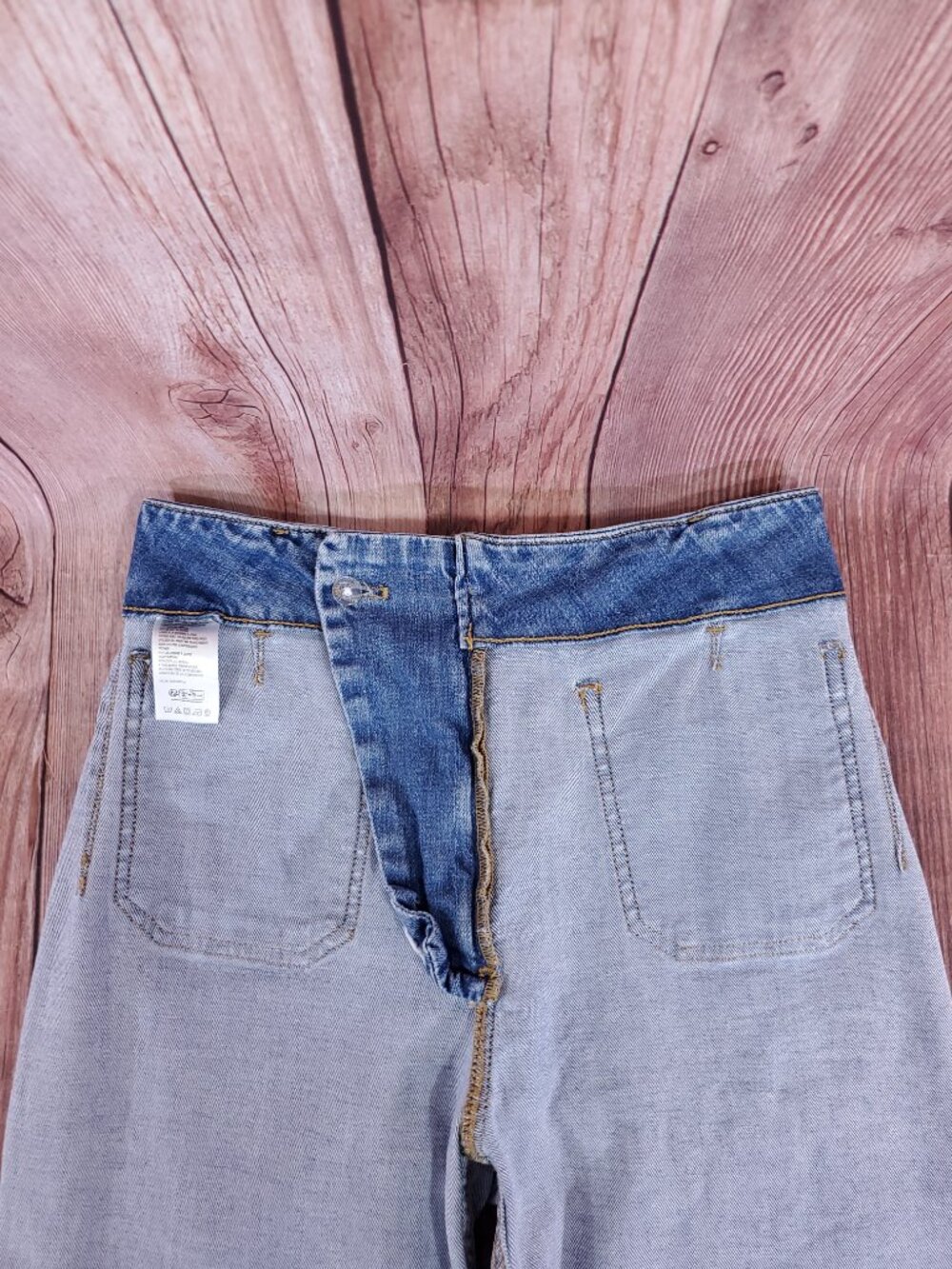 Maeve Anthropologie The Colette Wide Leg Jeans Womens 28 Denim Cropped Ankle - Picture 8 of 16